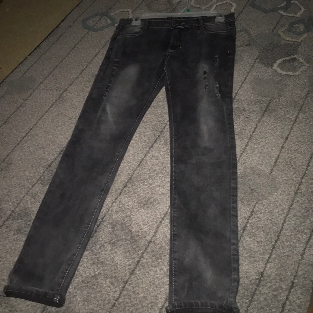Black skinny jeans. Fredd marshall size 16.